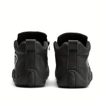 Zapatillas Deportivas Casuales para Hombres Top Media con Cremallera y Cordones, Forro de Tela Transpirable, Suela de PVC Duradera para Correr, Senderismo y Atuendo Casual - details 3