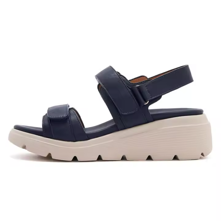950-5 Nuevas Sandalias de Suela Gruesa 2025 Ligeras Antideslizantes Cómodas Casuales Deportivas con Velcro Zapatos de Mujer - 1