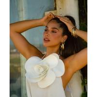 Vestido Largo Sexy y Elegante con Escote en V Profundo para Mujer Vestido de Fiesta de Verano con Tiras Ropa de Playa 2024 - details 42