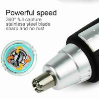 Afeitadora Eléctrica Para Nariz Y Orejas Trimmer De Barba Para Hombres Y Mujeres Kit De Limpieza Raspador De Cejas Y Cuello - details 7