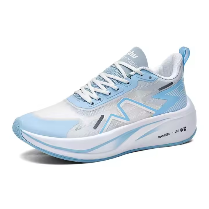 Nueva tela de malla transpirable con placa de carbono de alta calidad, calzado deportivo antideslizante, zapatillas ligeras para correr de verano para hombre - 1