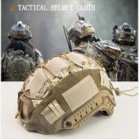 Accesorio de capucha para casco táctico de camuflaje, con cordón elástico - details 1