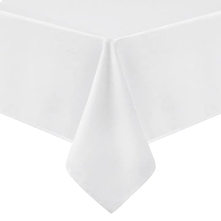 Olanly-mantel rectangular de lino sintético, mantel de tela impermeable y limpiable, cubierta de mesa lavable para cocina y comedor - 1