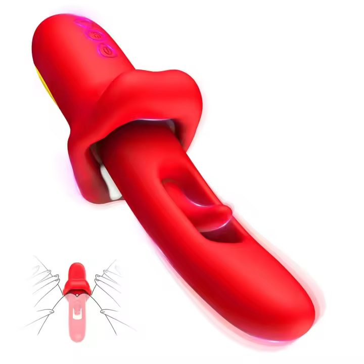 Leten 2 en 1, consolador vibrador para mujeres, estimulador de clítoris y punto G, masajeador de lengua y vagina, Juguetes sexuales para adultos para parejas - 1