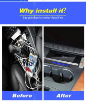 Cargador inalámbrico para automóvil Qi de 15w para Audi A4 B9 A5 S4 Rs4 Accesorios de interior Modificación 2017-2023 Placa de carga rápida para teléfono móvil - details 2