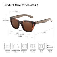 Gafas de sol polarizadas cuadradas de moda para mujer, protección UV400, gafas de sol de mariposa para damas, compras Gif - details 7
