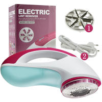 Recortador de bolas de pelo de ropa recargable por USB, Afeitadora eléctrica de tela, removedor de pelusa de suéter, azul claro - details 4
