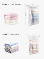 Bolsas de Vacío Nuevas y Patentadas Grandes de Plástico para Almacenamiento Ropa Manta Compresión Bolsa Vacía Accesorios de Viaje - details 10