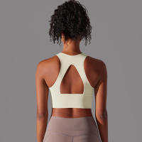 Sujetador de Yoga sin costuras para mujer, chaleco de Yoga Sexy, Sujetador deportivo de alto impacto para entrenamiento, Tops deportivos sin mangas para gimnasio - details 21