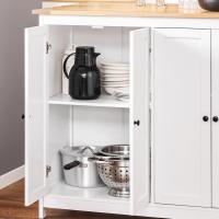 FKW47-W Carrito de Servir Carrito Auxiliar Cocina estantería de Cocina Carrito de Cocina móvil 100 x 92 x 45 cm Blanco ES - details 60