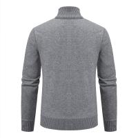 Chaqueta gruesa para hombre, cárdigan de punto con cuello levantado, cálido, para otoño e invierno - details 27