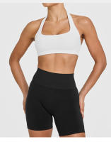 Sujetador deportivo de cuello halter estilo europeo y americano para mujeres, sensación de verano sin cubierta con almohadillas para el pecho, top ajustado para entrenamiento físico y yoga - details 10