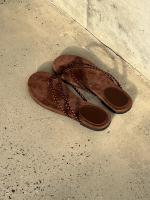 Chanclas planas, zapatos para mujer, ropa de verano, nuevo diseño de nicho casual, playa, vacaciones, sandalias con punta abierta. - details 41