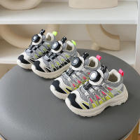 Nuevas zapatillas deportivas de malla para primavera y otoño para niños y niñas, zapatos transpirables para correr con botón giratorio para papá - details 13