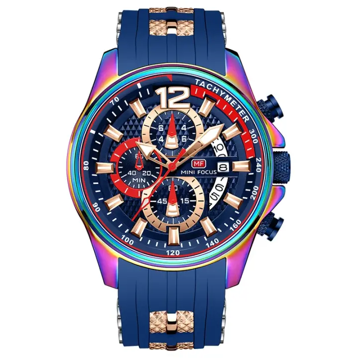 Reloj deportivo de moda para hombre, resistente al agua, de cuarzo, con esfera grande y luminosa. - 1