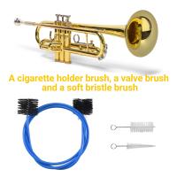 Juego de 3 piezas para trompeta, trombón, boquilla de soplado de latón, limpiador, válvula, cepillo, varilla, accesorio para instrumentos musicales - details 4
