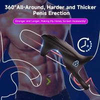 Anillo sexual controlado por aplicación para hombres, 10 fundas vibratorias, vibrador de punto G, parejas, juguetes para adultos, juegos 18+ - details 3