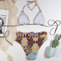 Bikini con Push-up para mujer, traje de baño Sexy con volantes, conjunto de Bikini unicolor, ropa de baño para mujer, Bikini con cuello de pico, ropa de baño para mujer 2023 - details 10