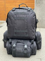 Mochila de senderismo 4 en 1 de 50l para hombre, bolsa de asalto multifuncional impermeable, desmontable, para exteriores - details 18