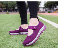 Zapatos Deportivos informales de malla tejida para mujer, zapatillas profesionales antideslizantes para correr, zapatos ligeros y cómodos para mamá, Verano - details 20