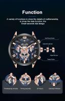 Reloj de Cuarzo de Lujo para Hombres Megir Correa de Silicona Reloj Deportivo de Ejército Impermeable Estilo de Negocios - details 3