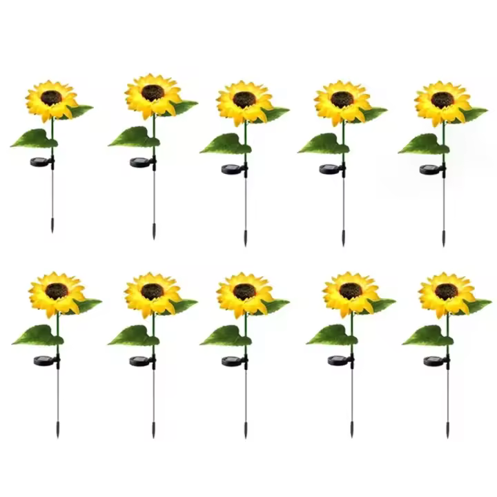 Luces de Girasol Solar RXUNS 4-10pc ABS Plástico Iluminación Solar Eficiente en Energía - 1