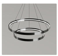 Colgante de Lámpara de Hierro Redondo de Lujo Moderno Ideal para Sala de Estar, Cocina, Dormitorio - details 11