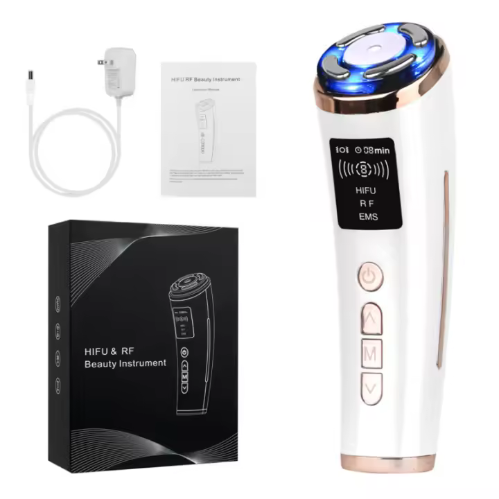 Introducción instrumento portátil casa lifting facial instrumento de belleza EMS micro-corriente rejuvenecimiento de la piel instrumento salón de belleza - 1