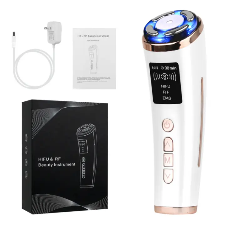 Introducción instrumento portátil casa lifting facial instrumento de belleza EMS micro-corriente rejuvenecimiento de la piel instrumento salón de belleza - 1