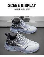 Zapatos deportivos de malla ligeros y transpirables para hombre con suelas de PVC, correas suaves, a la moda para correr y caminar en primavera y verano - details 9