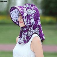 Gorra de Sol con Borla Ancha Protección UV para Mujeres Gorra de Playa Floral - details 3
