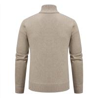 Chaqueta gruesa para hombre, cárdigan de punto con cuello levantado, cálido, para otoño e invierno - details 21
