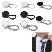 Extensor de botón de cuello elástico, 8 piezas, Flexible, alivio de cuello, collares ajustados, hebilla de Metal - details 2