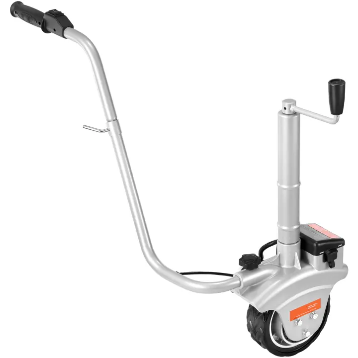 SucceBuy Plataforma eléctrica para remolque 5000 lbs 12 V 350 W 22 pies/min Altura de abrazadera ajustable Neumático de goma - 1