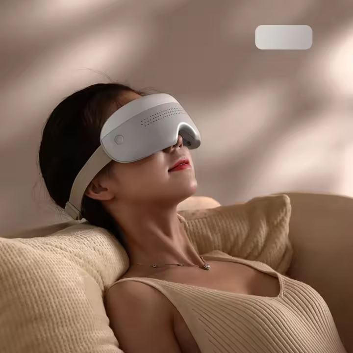 Masajeador de ojos tipo C 4D, masajeador de acupuntura, instrumento inteligente de vibración de Airbag para el cuidado de los ojos, gafas de masaje ocular, bolsa para fatiga y arrugas - 1
