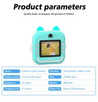 Cámara de impresión instantánea para niños, cámara de Video fotográfica Digital con impresora térmica, juguete de regalo de cumpleaños para niños y niñas - details 11