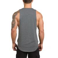 Camiseta deportiva de algodón sin mangas para hombre, chaleco de entrenamiento, ropa de gimnasio, Canotte, culturismo - details 6