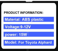 Placa de cargador inalámbrico Qi para coche, accesorio de carga rápida de 15w para Toyota Vellfire Alphard AH30 - details 2