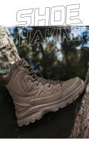 Botas tácticas de combate del desierto de la fuerza especial para hombre, zapatos de senderismo al aire libre, zapatillas de seguridad para el trabajo al tobillo - details 11