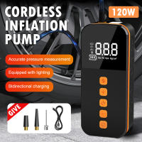 Inflador de neumáticos inalámbrico de 120W bomba de compresor de aire portátil recargable por USB Inflador de neumáticos de coche portátil para bolas de bicicleta y motocicleta - details 2