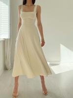 Vestido de cintura adelgazante con tirantes gruesos para mujer, nuevo estilo de verano - details 3