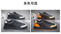 Nuevos zapatos de cuero informales, modernos y versátiles, zapatos de tabla de moda, zapatos Forrest Gump, mocasines con bloques de color - details 3