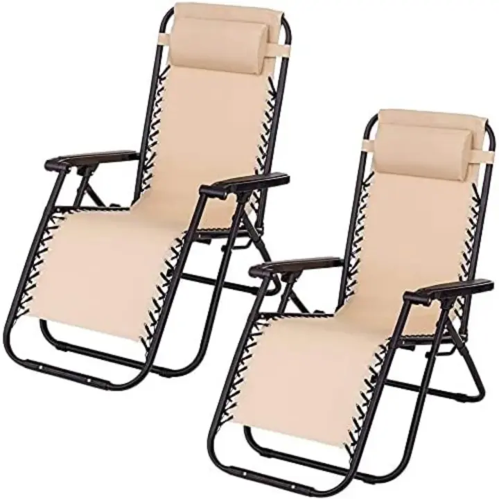 Plegable Multi-Posiciones para Jardín Exterior Negro Medidas 95x65x105cm, Estructura - 1