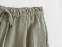 TRAFZA-conjunto informal de 2 piezas para mujer, abrigos ajustados con cinturón Vintage, pantalones de pierna ancha drapeados con cordones de Color sólido - details 17