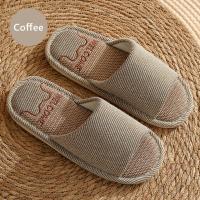 Zapatillas de lino transpirables para hombre y mujer, chanclas antideslizantes para interiores y el hogar, zapatos planos cómodos para la playa - details 15
