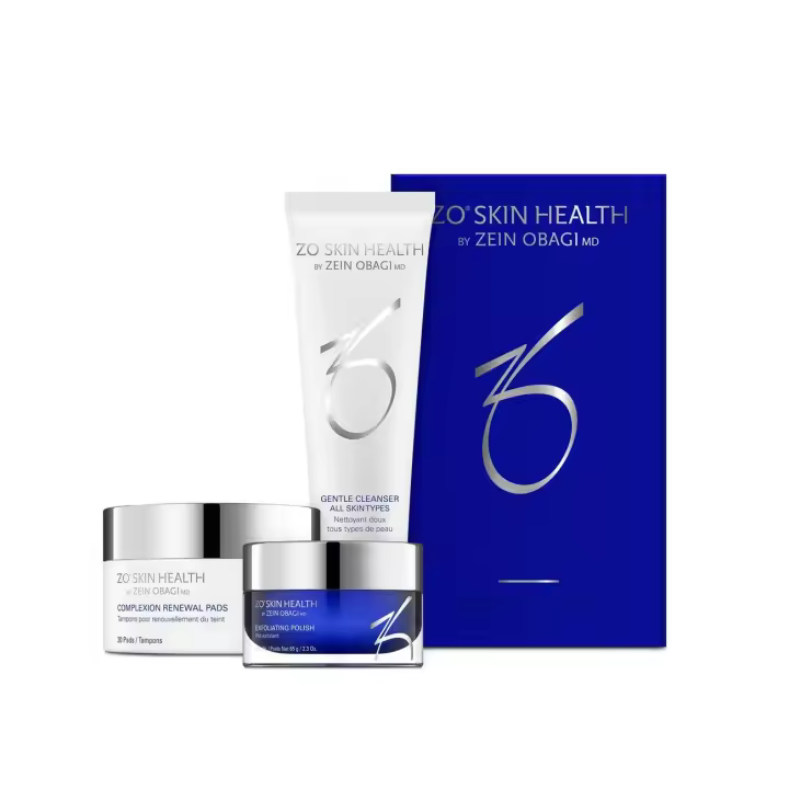 Kit de Renovación de Salud de la Piel ZO Limpiador Suave de 200 ml, Exfoliante de 65 g, Hidratante de 50 ml Equipo de Fitness Portátil - 1