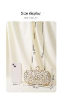 Bolso de Noche de Diamantes Hecho a Mano Bolso de Mano con Reloj de Diamantes para Mujer - details 9