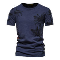 Novedad de verano, camiseta estampada, camisa de fondo para hombre con cuello redondo a la moda, top informal para hombre - details 5