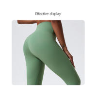 Pantalones de yoga de tela súper suave, mujeres de cintura alta, leggings de gimnasio transpirables de alta calidad para mujeres - details 0
