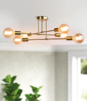 Luces de techo LED modernas, lámparas de techo industriales de hierro negro/dorado, nórdico, minimalista, para decoración del hogar, sala de estar, comedor - details 0
